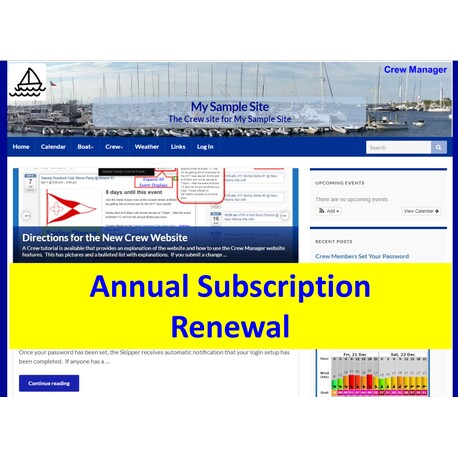 Annual Subscription Renewal